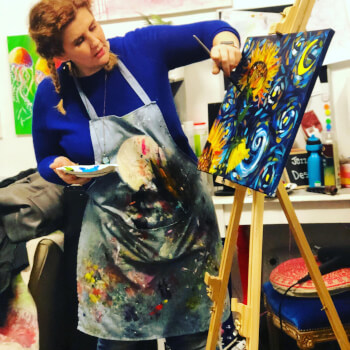 Art B, textiles and painting teacher