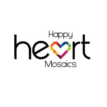 Happy heart mosaics