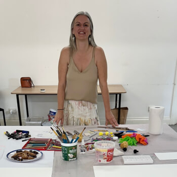 Lucie Carthy, paper craft and ink teacher