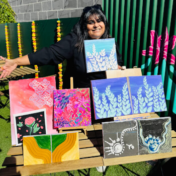 Nitasha Malik, painting teacher