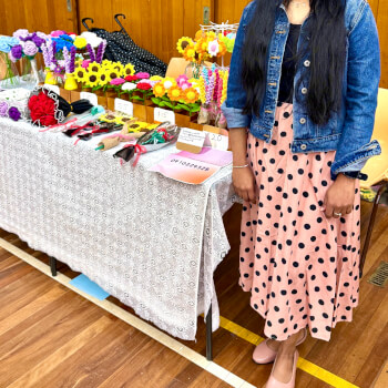 Priya Mohan Doss, textiles teacher