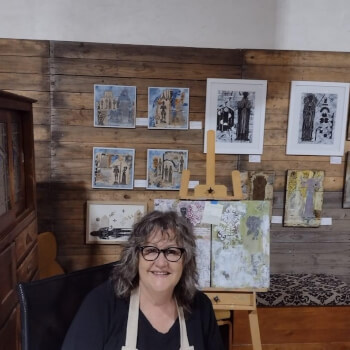 Susan St Clair, print making teacher