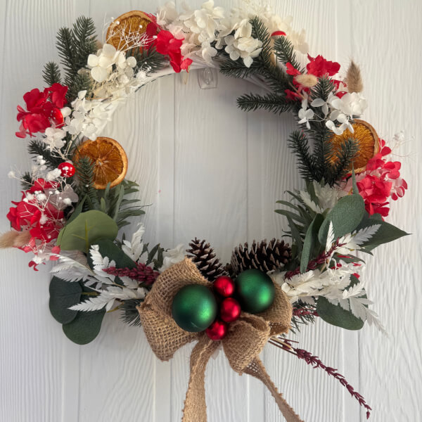 Christmas Wreath Workshop review by Trish Noble - Newcastle