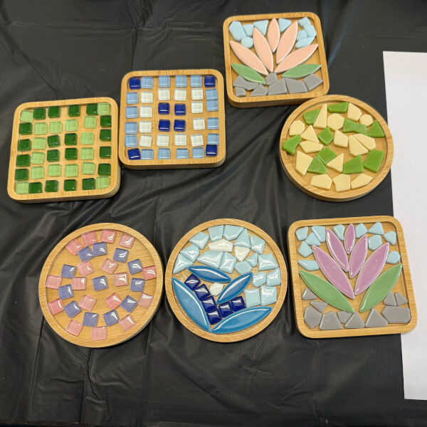 Colourful Mosaic Coaster Workshop review by Nadirah Hassan - Melbourne