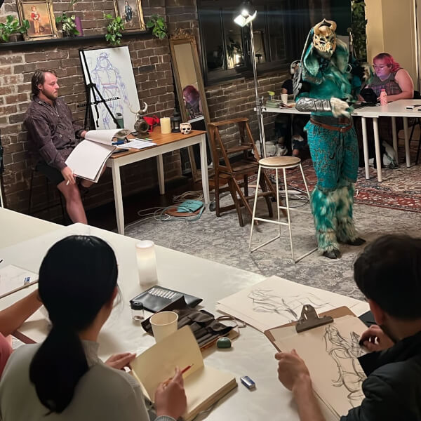 Fantasy Costumed Life Drawing Workshop review by Peak Distapan - Sydney