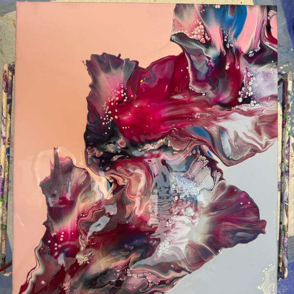 Fluid Art Workshop: Dutch Pouring review by Stephanie Pauchnik - Melbourne