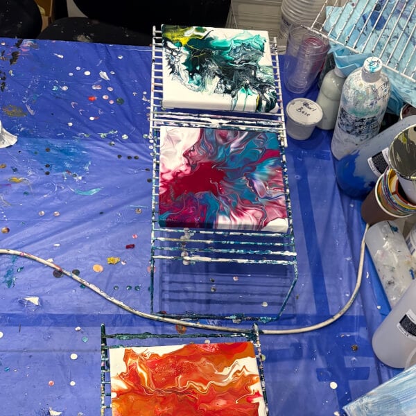 Fluid Art Workshop: Dutch Pouring review by Louise Lay - Melbourne