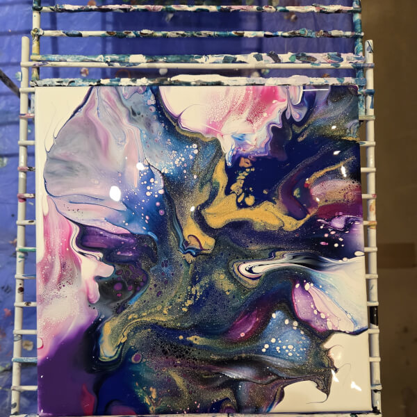 Fluid Art Workshop: Dutch Pouring review by Mandie Thomas - Melbourne