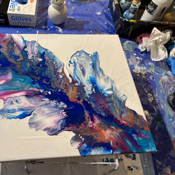 Fluid Art Workshop: Dutch Pouring review by Amy Holman - Melbourne