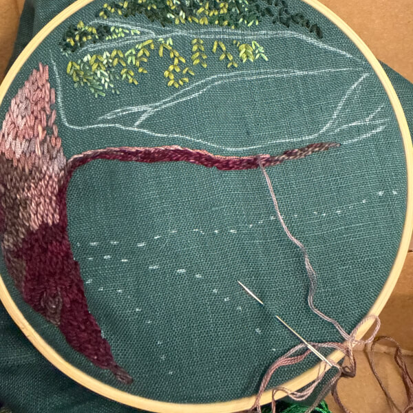 Forest Embroidery Class review by Annette Tasker - Sydney
