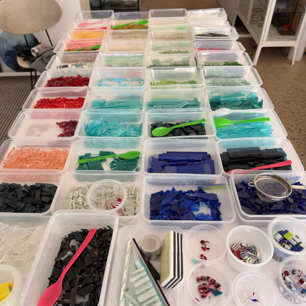 Fused Glass Bowl Workshop review by Julie Grant - Canberra