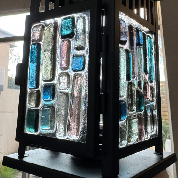 Fused Glass Lantern Making Workshop review by Jennie Norberry - Canberra