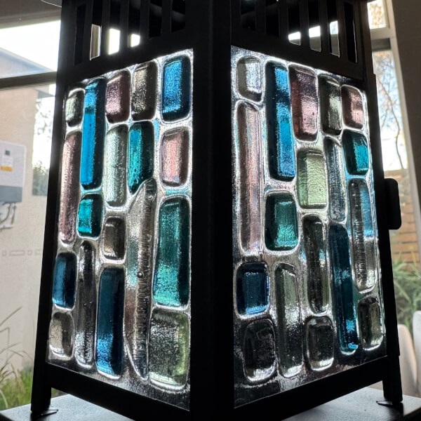 Fused Glass Lantern Making Workshop review by Jennie Norberry - Canberra