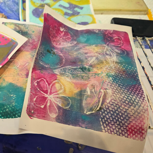 Gelli Printing Workshop: Nature and Patterns review by Ang - Melbourne