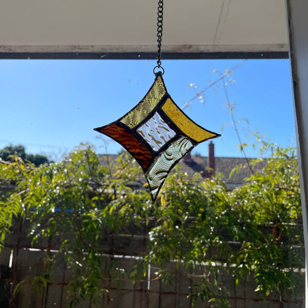 Introduction to Copper Foil Stained Glass Workshop review by Mary van Gils - Melbourne