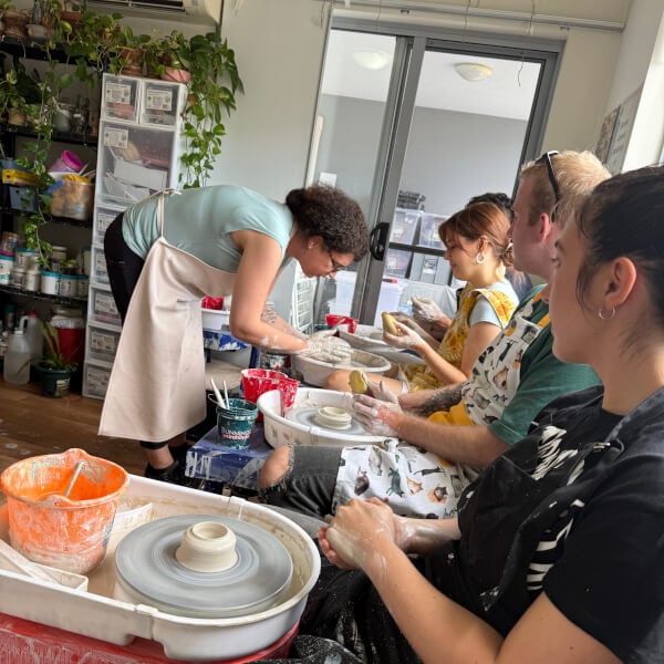 Introduction to Wheel Throwing Workshop review by Tania Collett - Brisbane