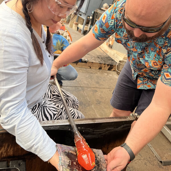 Introductory Glassblowing Workshop review by Alan Baxter - Melbourne