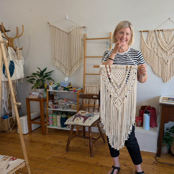 Large Wall Hanging Macrame Class review by Sally-Ann Williams - Sydney