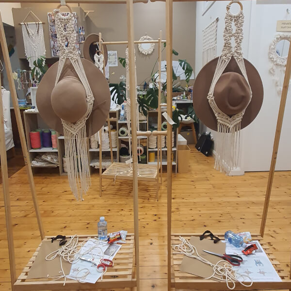 Macrame Hat Hanger Workshop review by Helen Cadden - Sydney
