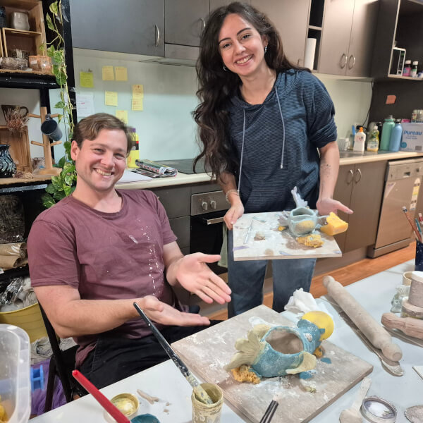 Make a Fish-Shaped Planter or Tea Light Holder Workshop review by Krista Yaxley - Brisbane