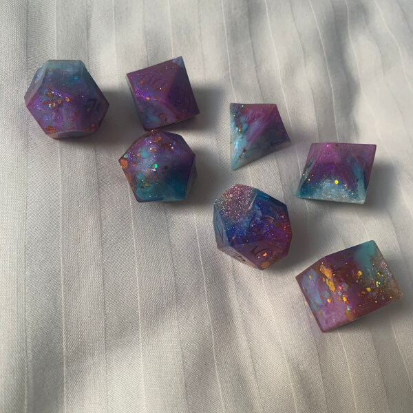 Make Your Own Resin D&D Dice Workshop review by Veronique Koutchai - Sydney
