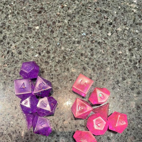 Make Your Own Resin D&D Dice Workshop review by Monique Oliver - Sydney