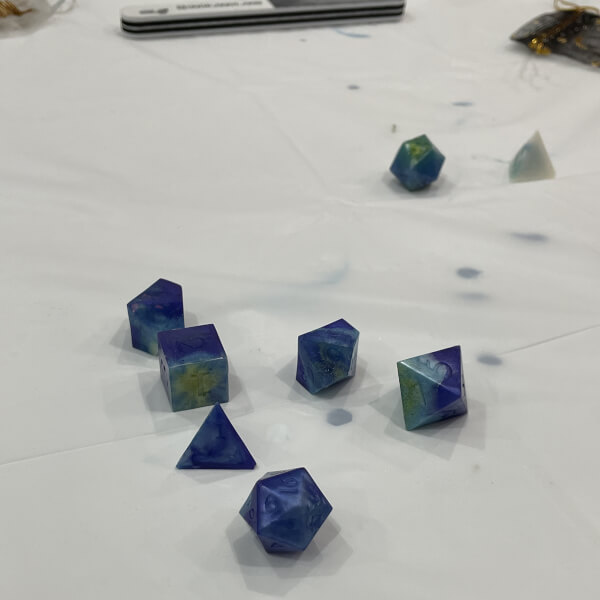 Make Your Own Resin D&D Dice Workshop review by Laura Mangiapane - Sydney