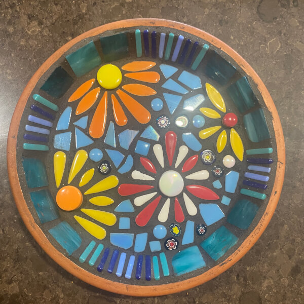 Mosaic Bee Bath Workshop review by Julianne Jane Richmond - Brisbane