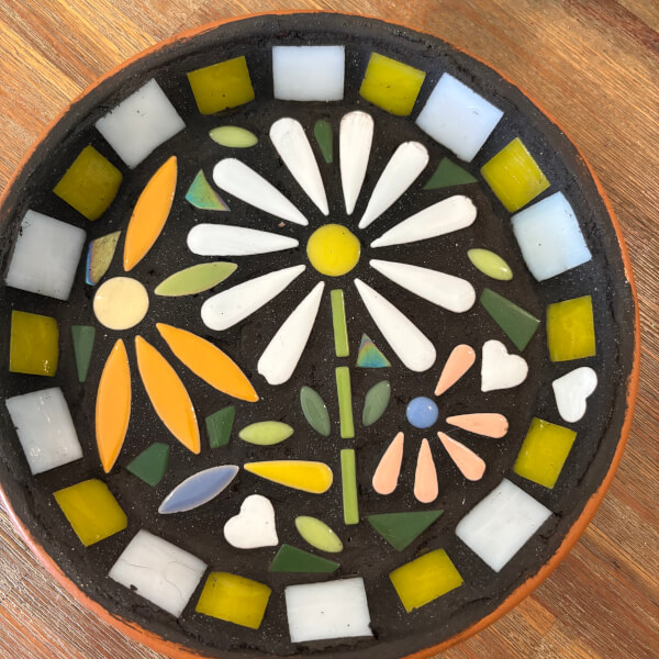 Mosaic Bee Bath Workshop review by Christine Scriven - Brisbane