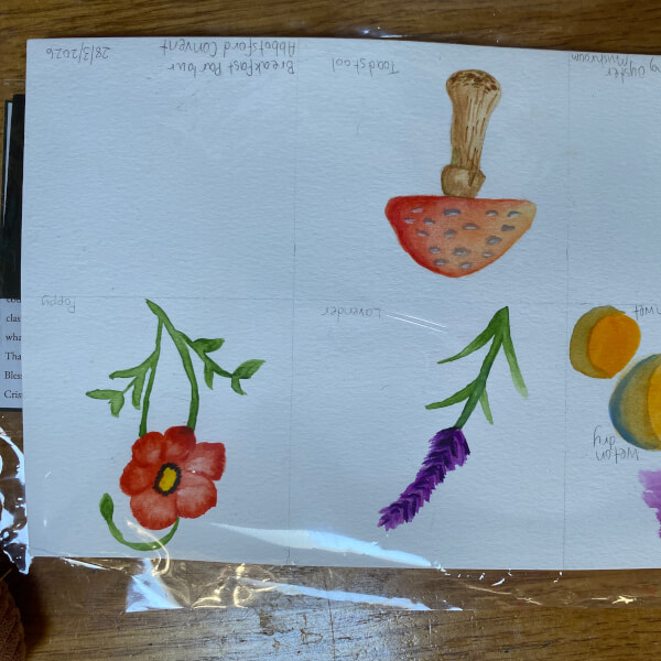 Mushrooms and Floral Watercolour Workshop (3 Hours and 10 Mins) review by Eva Zovko - Melbourne