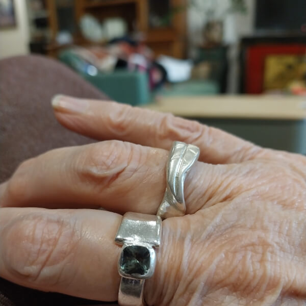 Organic Silver Ring Making Class with Stone review by Susan Barlow - Adelaide