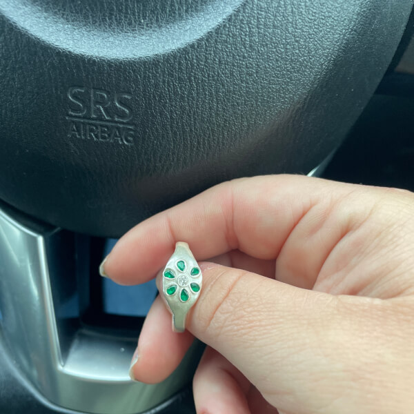Organic Silver Ring Making Class with Stone review by Megan Spelman - Adelaide