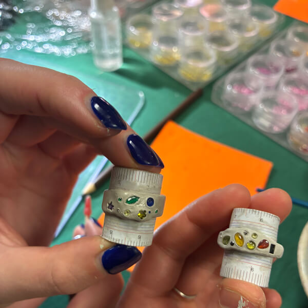 Organic Silver Ring Making Class with Stone review by Christina Massolino - Adelaide