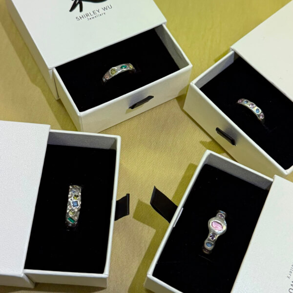 Organic Silver Ring Making Class with Stone review by Amy Lau - Adelaide