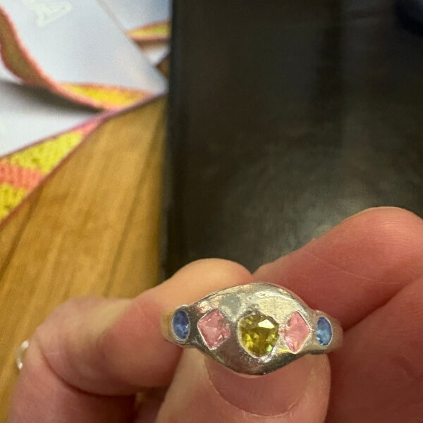 Organic Silver Ring Making Class with Stone review by Lynley Slater - Adelaide