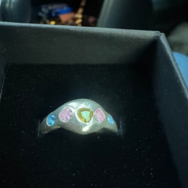 Organic Silver Ring Making Class with Stone review by Lynley Slater - Adelaide