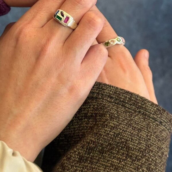 Organic Silver Ring Making Class with Stones review by Fiona Redmond - Melbourne