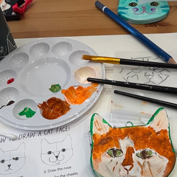 Paint a Cat Ornament Workshop review by Vicky Judd - Melbourne
