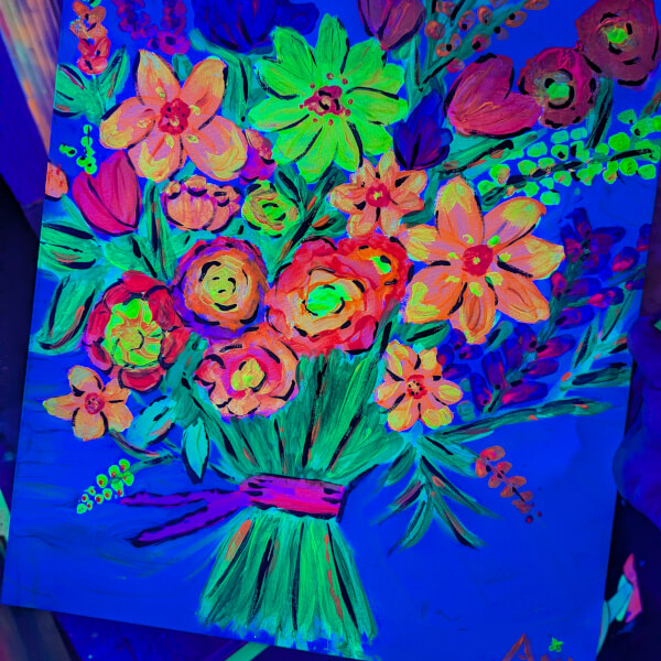 Paint and Sip Class in the Dark© review by Amy Williams - Melbourne