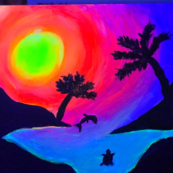 Paint and Sip Class in the Dark© review by Belinda Kalms - Melbourne