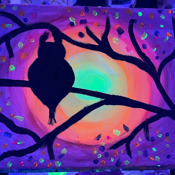 Paint and Sip: Glow UV Light Paint Party Brisbane | Gifts | ClassBento