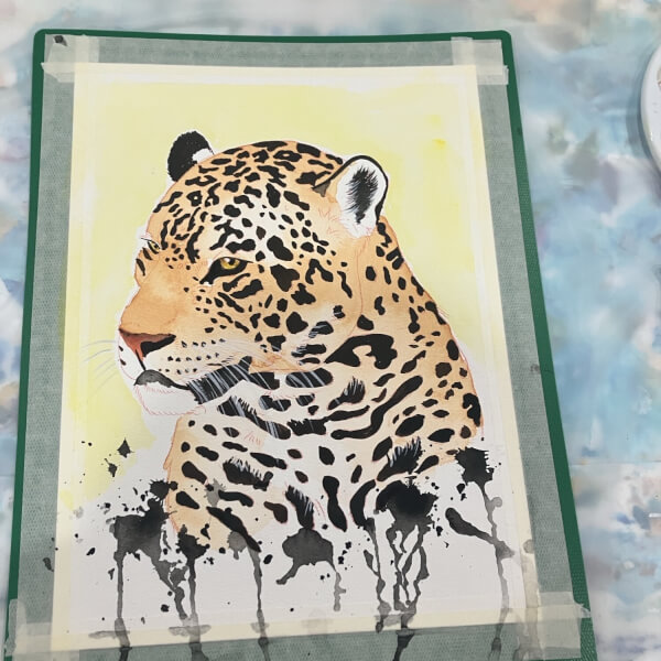 Paint Big Cats Watercolour Workshop review by Paulina Hopkins - Sydney