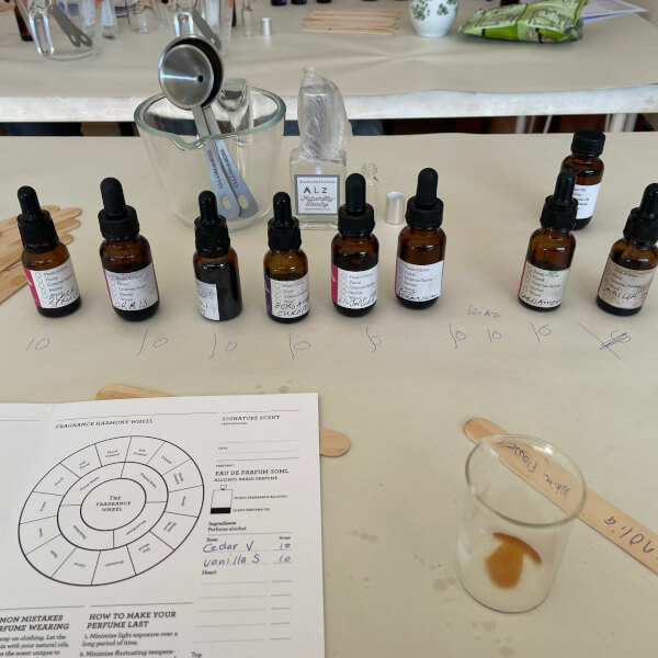 Perfume Making Class: Make Your Own Signature Scent review by Ali Mir - Sydney