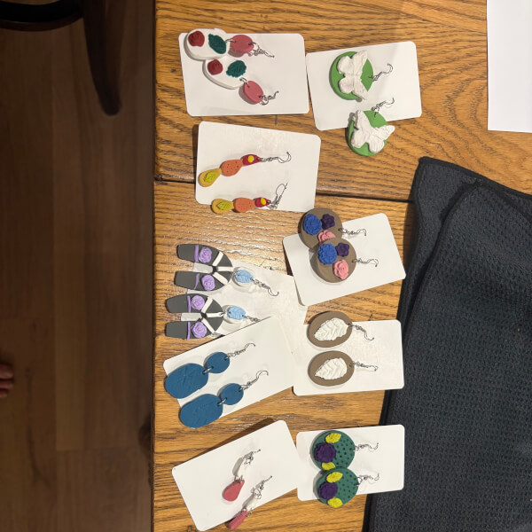 Polymer Clay Earrings Workshop review by Clare Edgecombe - Perth