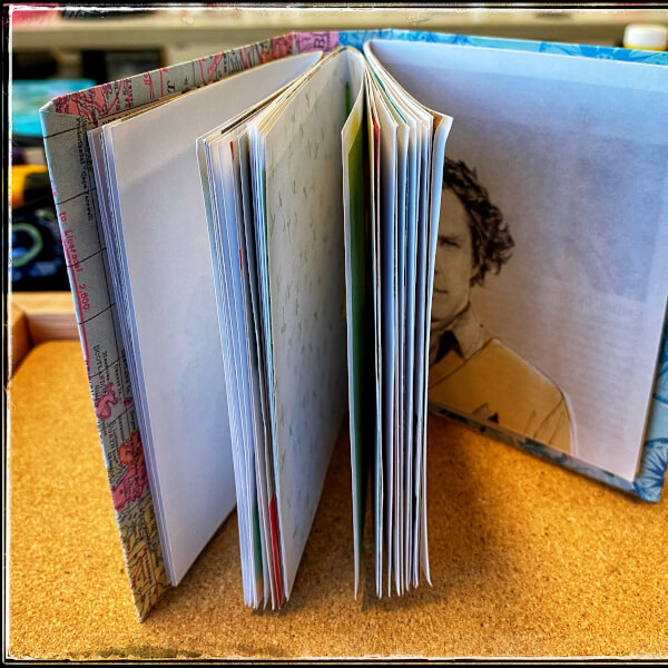 Recycled Junk Journal Bookbinding Workshop review by Judi Neumann - Brisbane
