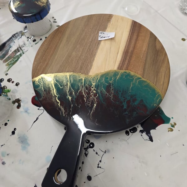 Resin Art Class: Cheeseboard and Coasters review by Samir Sharma - Sydney