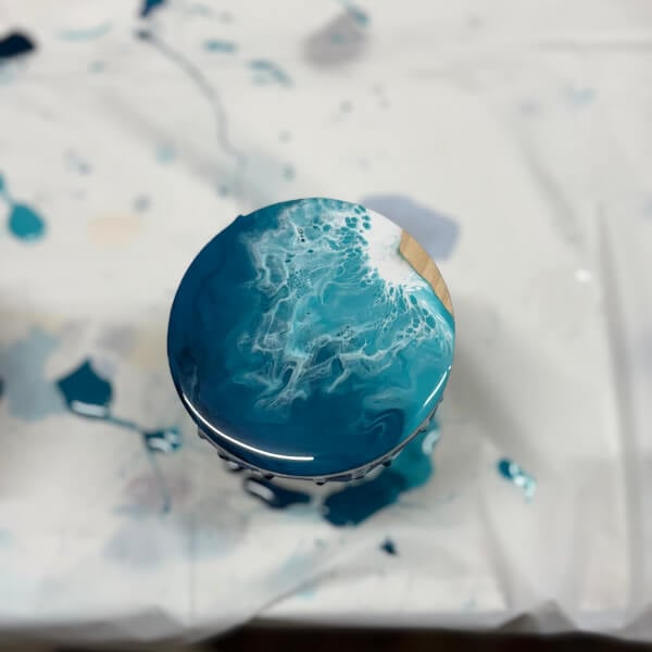 Resin Art Class: Cheeseboard and Coasters review by Bruce Scott - Sydney