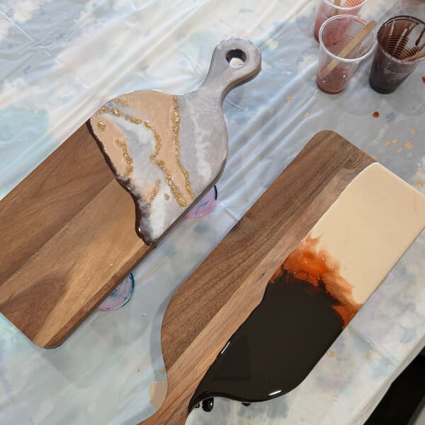 Resin Art Class: Cheeseboards review by Maddie - Sydney