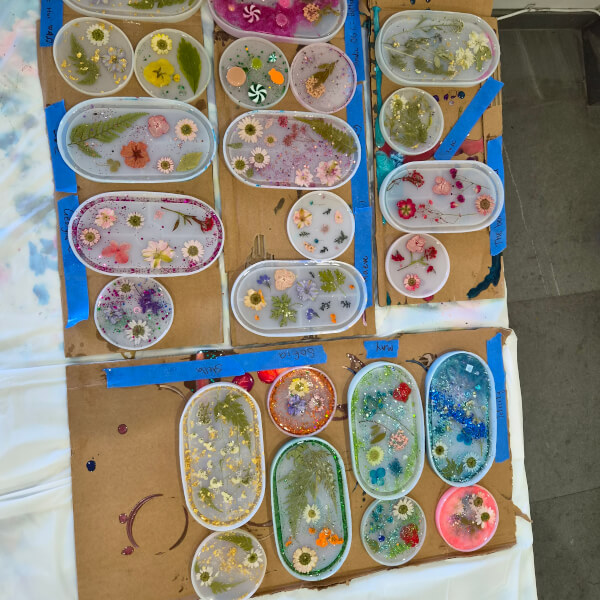 Resin Art Class: Trinket Tray and Coaster review by May Lim - Sydney