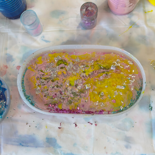 Resin Art Class: Trinket Tray and Coaster review by Anabella Naylor - Sydney